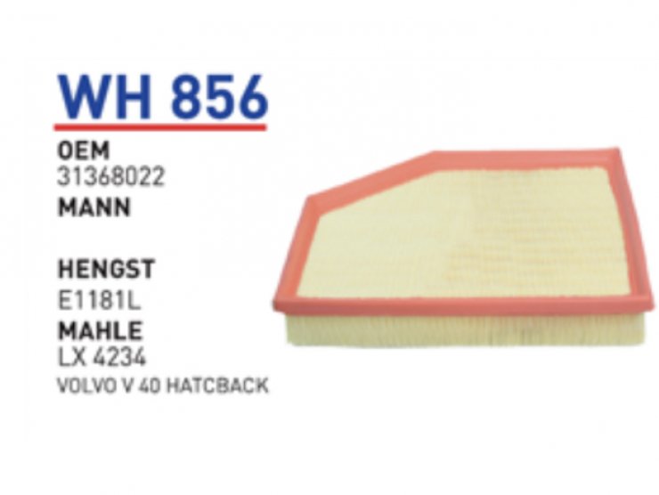 WH 856 31368022 VOLVO V 40 HATCBACK HAVA FİLTRESİ