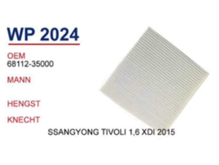 WP 2024 SSANGYONG TİVOLİ 1,6 XDİ 2015 68112-35000 Polen Filtersi