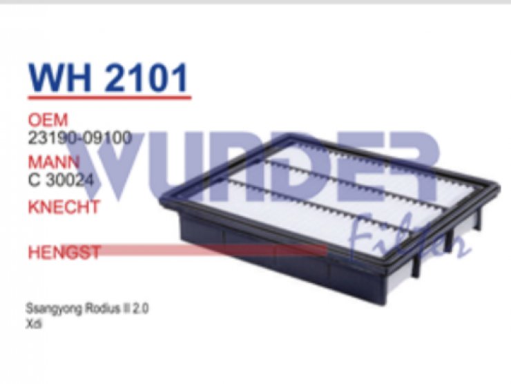 WH 2101 Ssangyong Rodius II 2.0 Xdi 23190-09100 Hava Filtersi