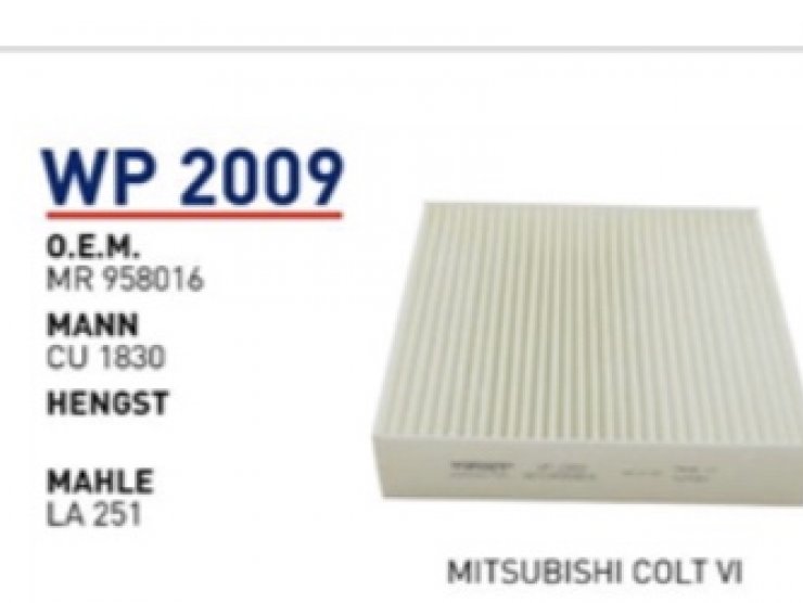 WP 2009 MiTSUBiSHi COLT VI MR 958016 Polen Filtersi