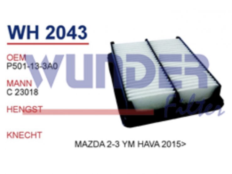 WH 2043 MAZDA 2-3 YM HAVA 2015+ P501-13-3A0 Hava Filtresi