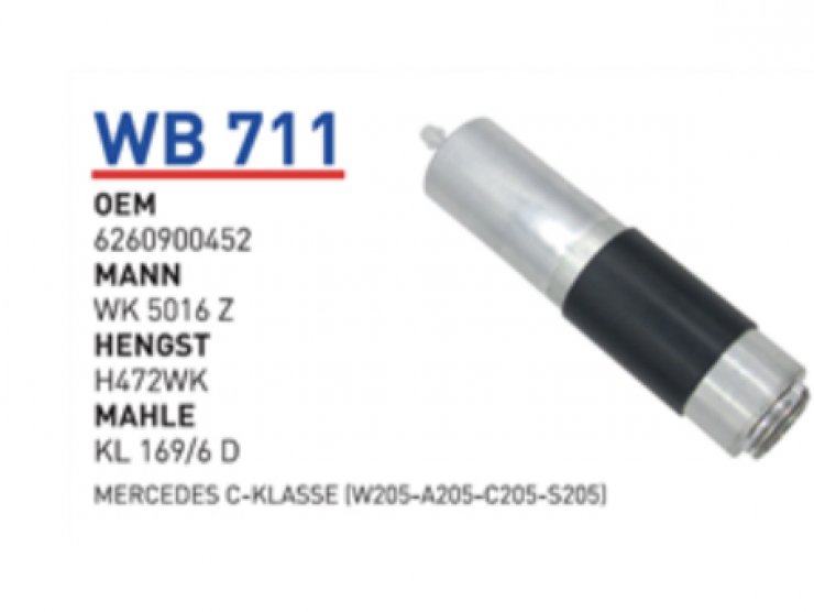 WB 711 6260900452 MERCEDES C-KLASSE (W205-A205-C205-S205) MAZOT FİLTRESİ