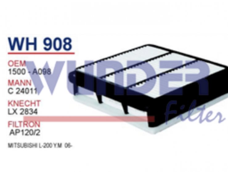 WH 908 MiTSUBiSHi L-200 Y.M  06- 1500 - A098 Hava Filtersi