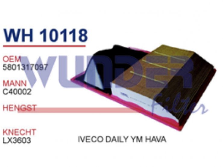 WH 10118 İVECO DAİLY YM HAVA 5801317097 Hava Filtersi