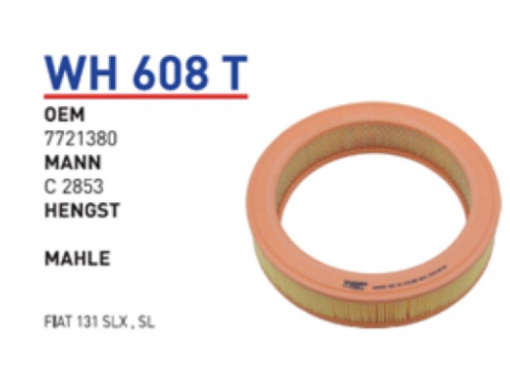 WH 608 FİAT 131 SLX HAVA 7721380 Hava Filtresi
