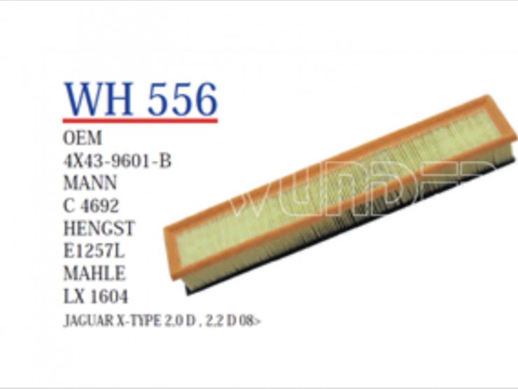 WH 556  JAGUAR X-TYPE 2,0 D , 2,2 D 08> 4X43-9601-BA Hava Filtersi