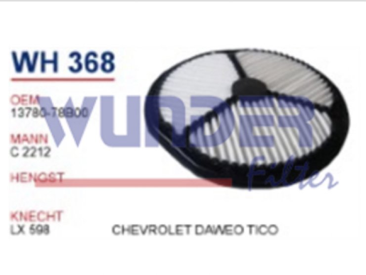 WH 368  CHEVROLET DAWEO TİCO HAVA 13780-78B00 Hava Filtersi