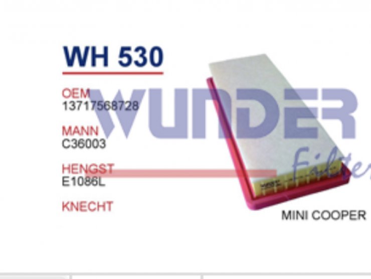 WH 530 PEUGEOT 308-508 THP MOTOR 1444.TT Hava Filtresi