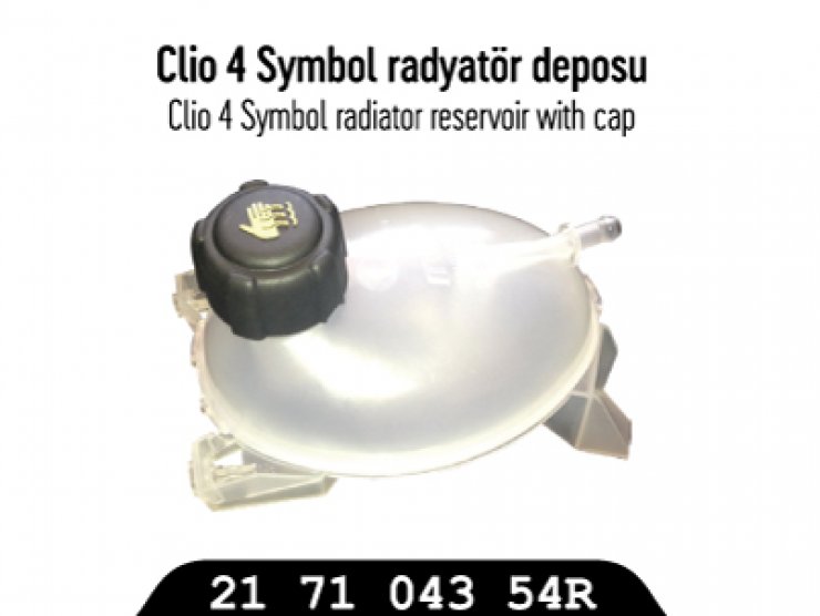 MYP-237 217104354R RENAULT CLIO IV /CAPTUR/SYMBOL (2013-)-DACIA LOGAN II/DUSTER (2012-) RADYATÖR DEPOSU (KAPAKLI)