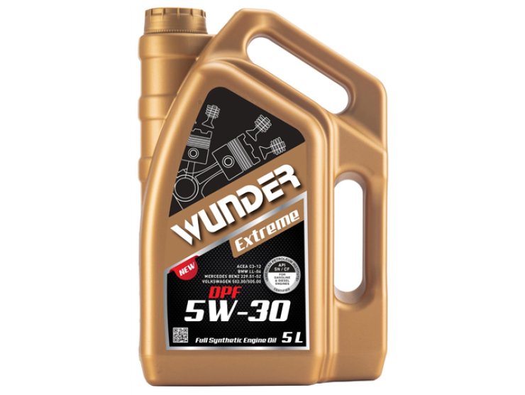 WBY09 WUNDER 5W30 DPF PARTİKÜLLÜ MOTOR YAĞI 5 LİTRE-4X5 LİTRE