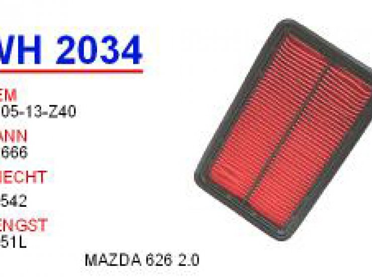 WH 2034 MAZDA 626 2.0 FS05-13-Z40 Hava Filtersi