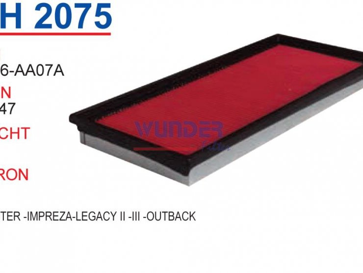 WH 2075 FORESTER -IMPREZA-LEGACY II -III -OUTBACK  16546-AA07A Hava Filtersi
