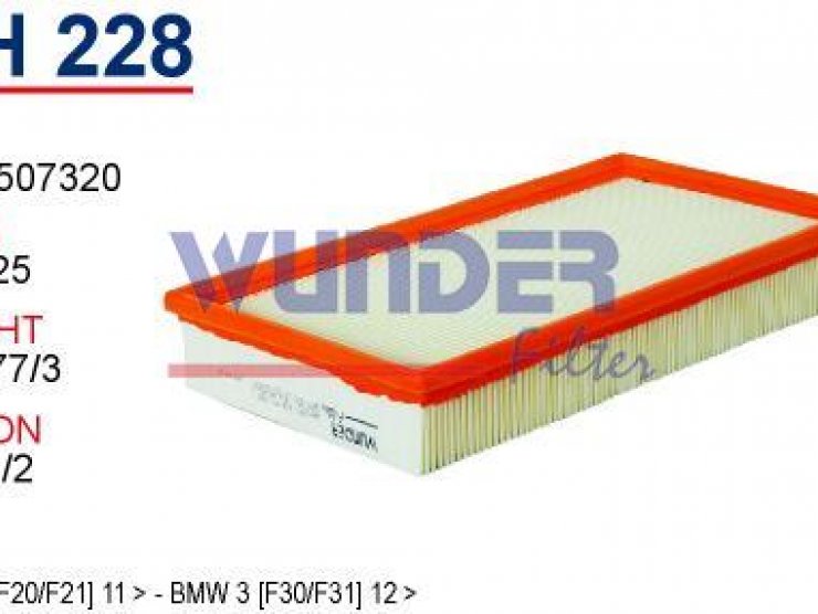 WH 228 BMW 1 [F20/F21] 11 > - BMW 3 [F30/F31] 12 > 13718507320 Hava Filtresi