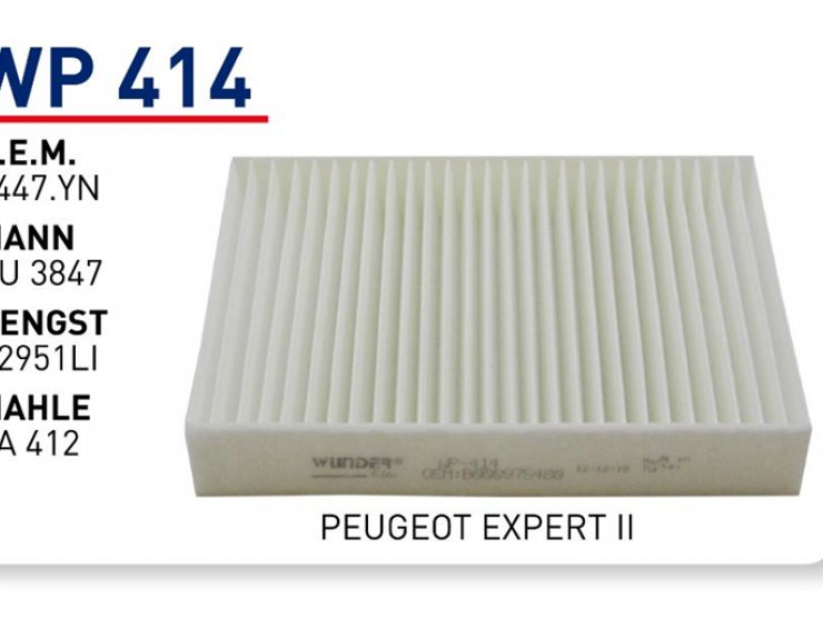 WP 422 PEUGEOT EXPERT II  6447.YN Polen Filtresi