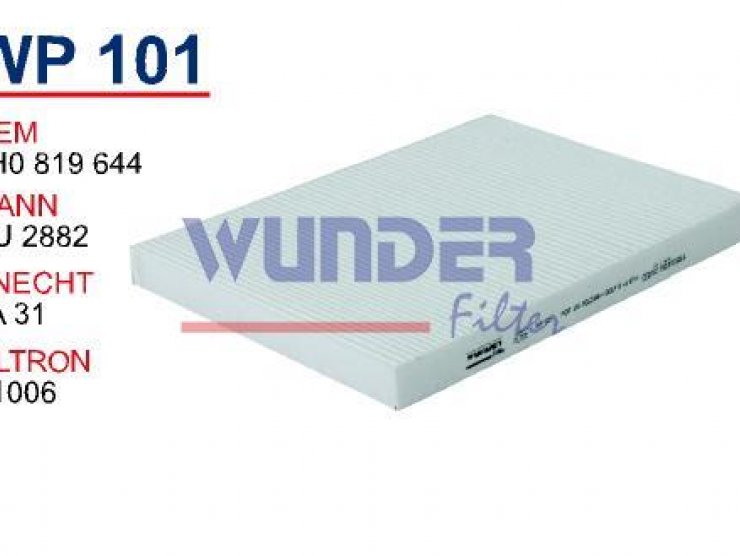 WP 101 VOLKSWAGEN GOLF 4 - BORA 1.4-1.6-1.8 POLO III   1H0 819 644 Polen Filtresi