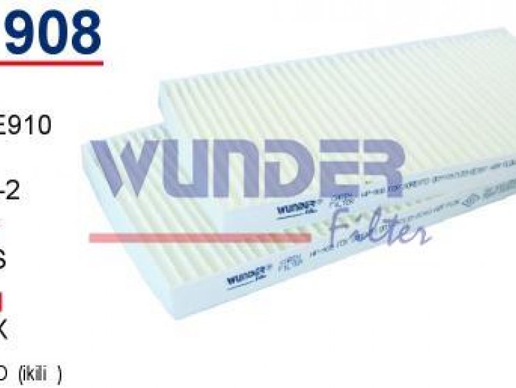 WP 908 KİA SORENTO -  (İKİLİ) 97133-2E910 Polen Filtresi