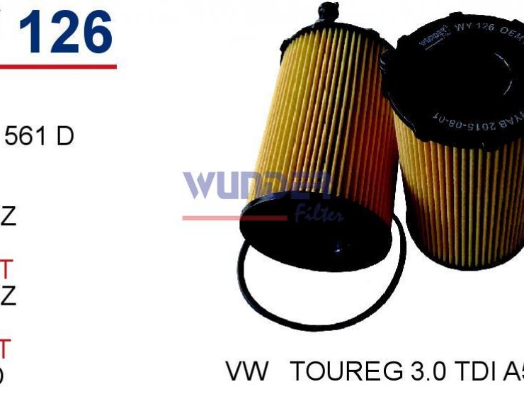 WY 126 VOLKSWAGEN   TOUREG 3.0 TDİ A5-A6-Q7 059 115 561D Yağ Filtresi