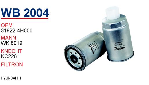 WB 2004 HYUNDAi H1 31922-4H000 Yakıt/Mazot Filtresi