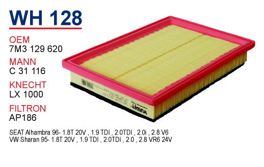 WH 128 FORD GALAXY II 00- HAVA YM2X 9601 AA Hava Filtresi