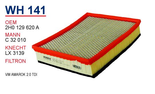 WH 141 VOLKSWAGEN AMAROK 2,0 TDİ 2H0 129 620 A Hava Filtresi