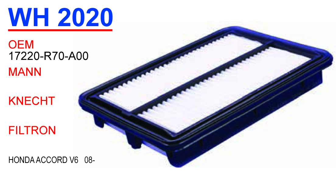 WH 2020 HONDA ACCORD V6   08- 17220-R70-A00 Hava Filtresi