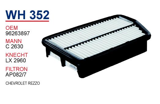 WH 352 CHEVROLET REZZO 96263897 Hava Filtersi