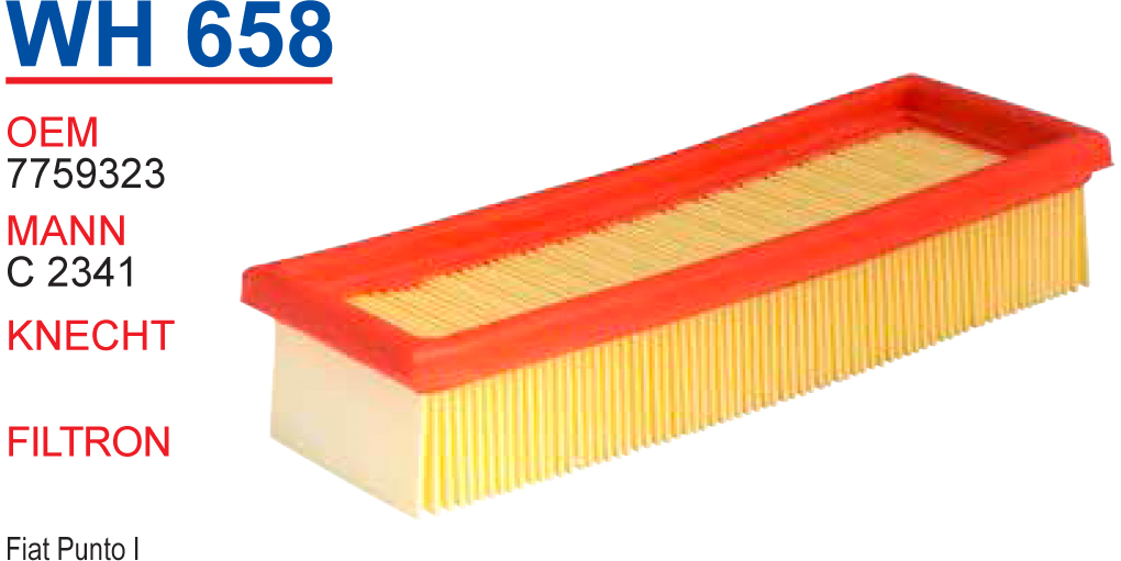 WH 658 FİAT PUNTO I 7759323 Hava Filtresi