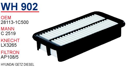 WH 902 HYUNDAi GETZ DiESEL 28113-1C500 Hava Filtresi