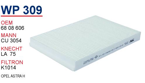 WP 309 OPEL ASTRA H 6808606 Polen Filtresi