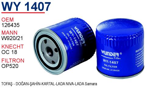 WY 1407 TOFAŞ-DOĞAN-KARTAL-ŞAHiN- LADA NİVA -SAMARA 7300943 Yağ Filtresi